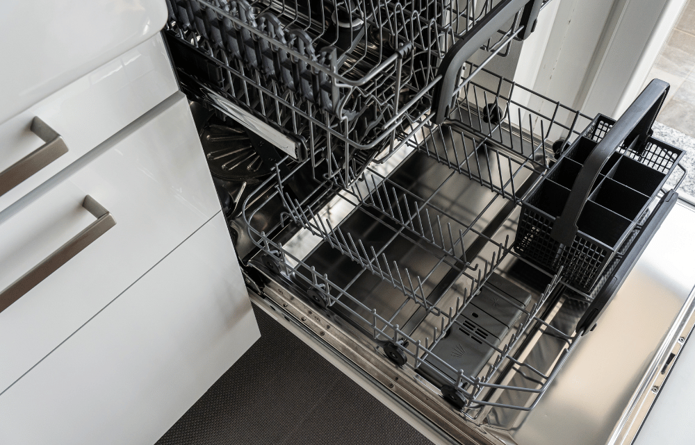 Dishwasher being serviced for repair in Fort Worth, TX